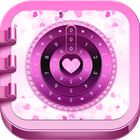 Combination Safe Lock Pink icon