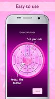 सुरक्षित गुलाबी लॉक स्क्रीन ऐप स्क्रीनशॉट 1