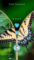 Butterfly Zip Lock Screen with Password poster