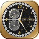 Diamant Or Horloge à l'Écran APK