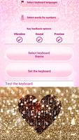 Glitter Heart Keyboard Theme syot layar 3