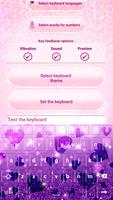 Glitter Heart Keyboard Theme screenshot 1
