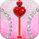 Diamond Hearts Zipper Locker APK