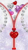 برنامه‌نما Diamond Hearts Zipper Locker عکس از صفحه