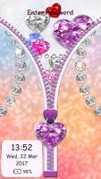 Diamond Hearts Zipper Locker پوسٹر