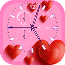 Amour Fond d'écran d'Horloge APK