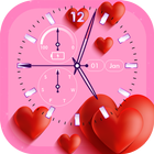 Amour Fond d'écran d'Horloge icône