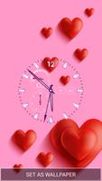 Amour Fond d'écran d'Horloge capture d'écran 1