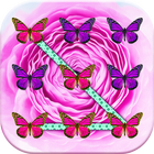 Pink Flower Pattern Locker icon