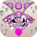 Purple Diamond Zipper Screen APK