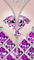 Purple Diamond Zipper Screen 포스터