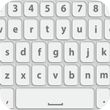 Clavier Blanc Avec Emoji icône