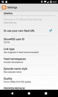 Notify Me ShowRSS capture d'écran 2