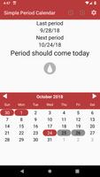 Simple Period Calendar capture d'écran 3