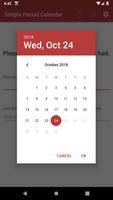 Simple Period Calendar capture d'écran 1