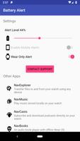 Wear OS Custom Battery Alert on Phone or Watch تصوير الشاشة 1