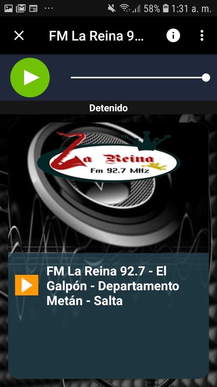 Fm La Reina 92 7 El Galpon Salta For Android Apk Download
