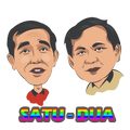 Stiker WA Capres Jokowi Prabowo