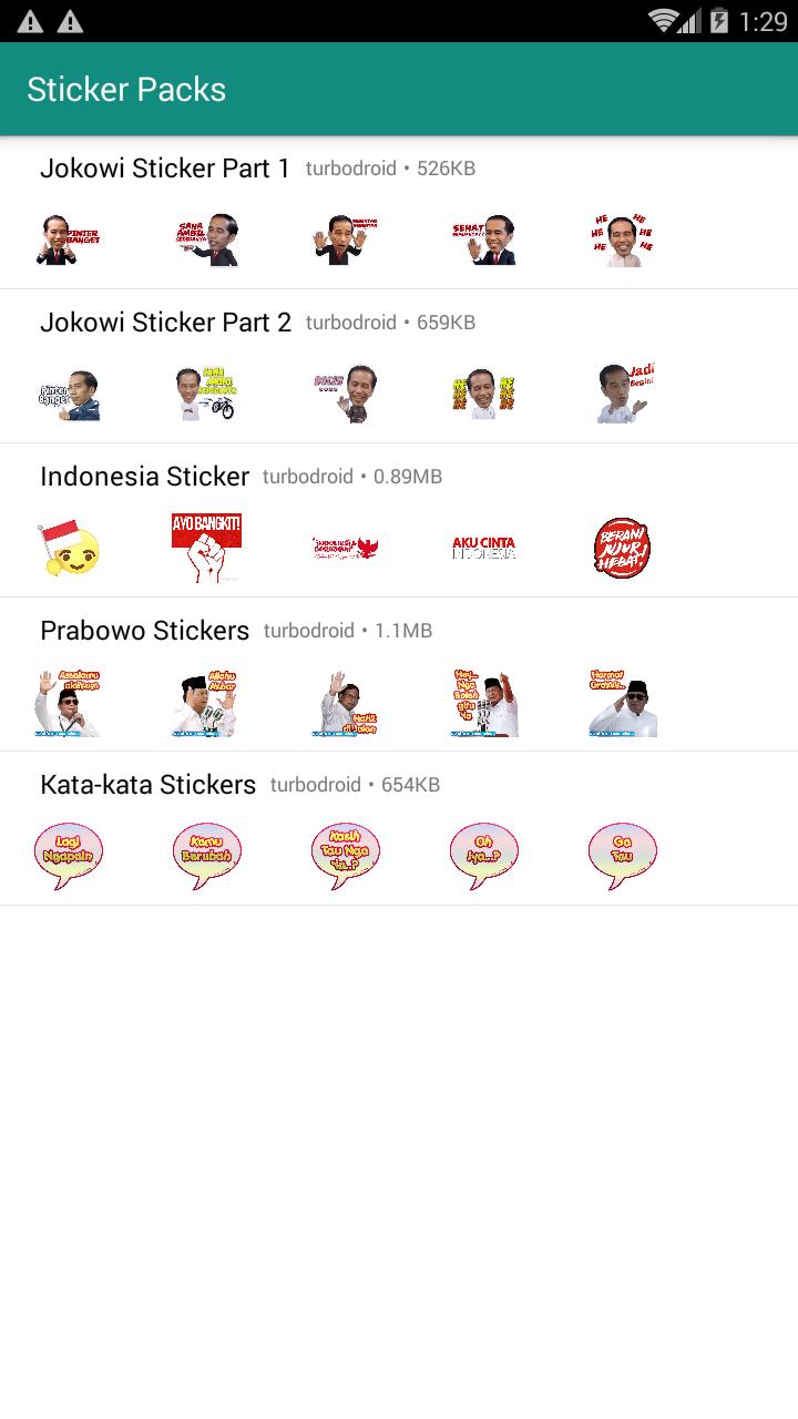 Stiker Wa Capres Jokowi Prabowo For Android Apk Download