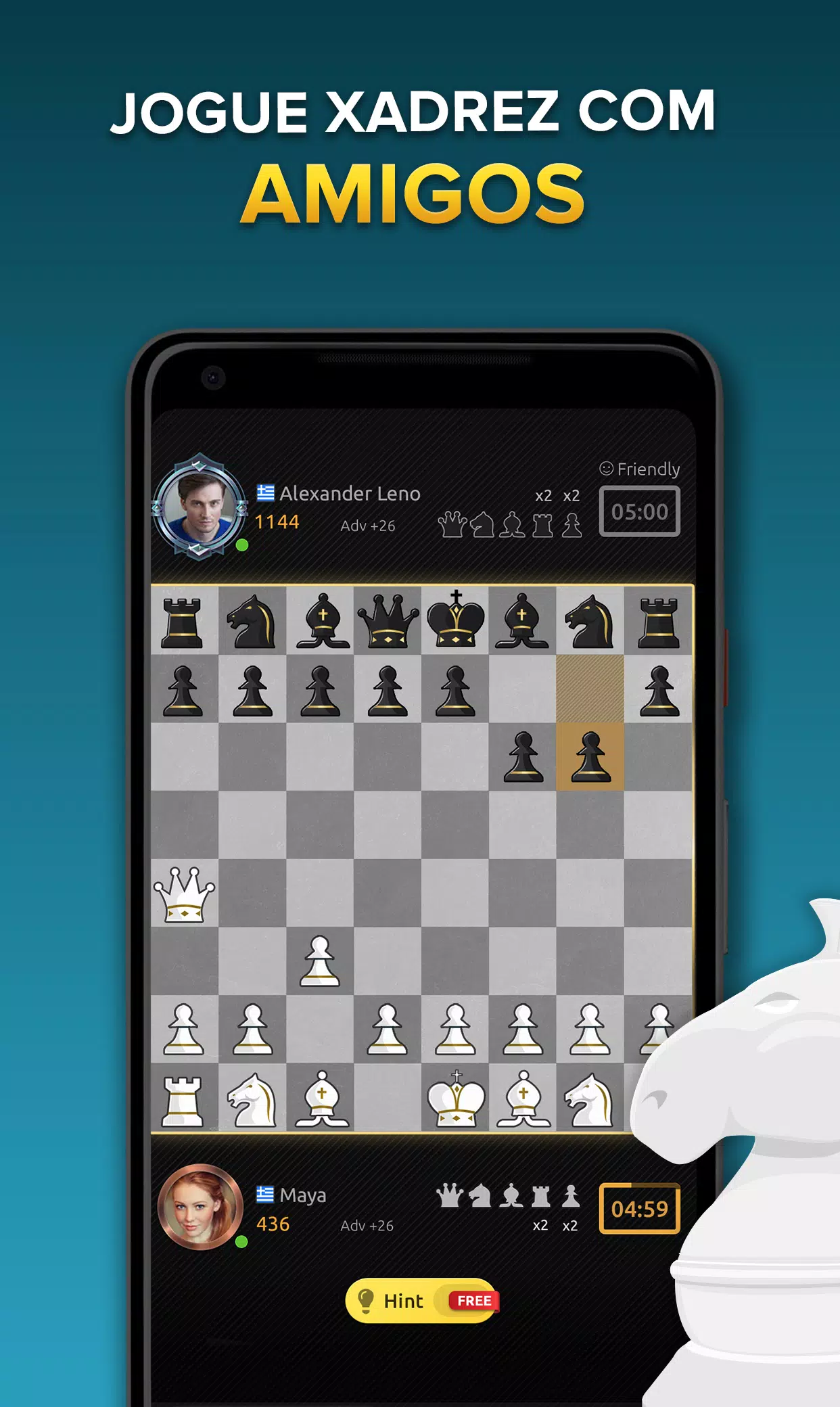 Jogue xadrez online grátis no computador ou aplicativo no celular