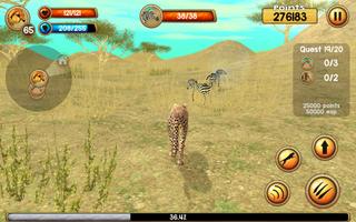 Wild Cheetah Sim تصوير الشاشة 3