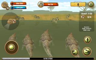 Wild Crocodile Simulator 3D स्क्रीनशॉट 1