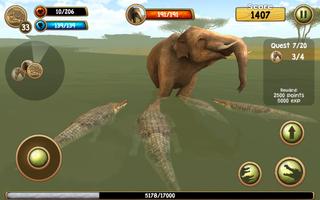 برنامه‌نما Wild Crocodile Simulator 3D عکس از صفحه