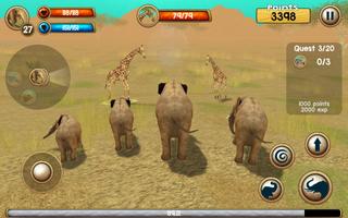 Wild Elephant Sim imagem de tela 1