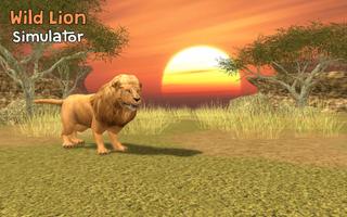 Wild Lion Simulator 3D Cartaz