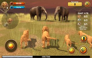 Wild Lion Simulator 3D ảnh chụp màn hình 1