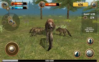 Wild Wolf Simulator 3D تصوير الشاشة 1