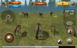 Wild Wolf Simulator 3D imagem de tela 2