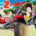 Strand Fahren Buggy Surfer Sim Zeichen