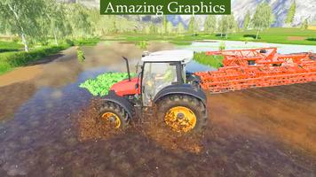 Real Pesado Tractor Agricultura Simulador Poster