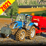 Thực Máy kéo Làm nông Mùa gặt simulator Trò chơi biểu tượng