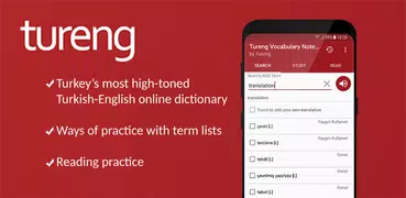 Tureng Vocabulary Notebook