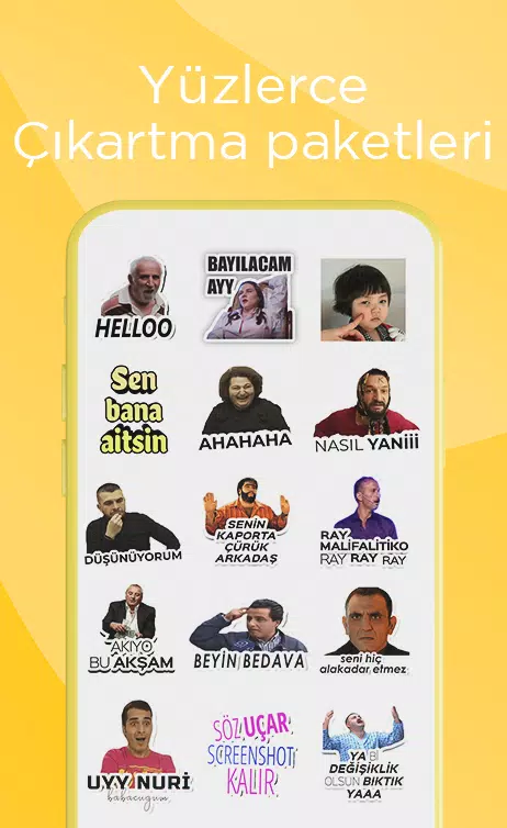 Türkçe Sticker - Komik Mizahi Çıkartmalar APK für Android herunterladen