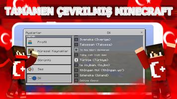 Türkçe Dil Minecraft PE captura de pantalla 1