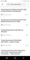 Turkey Scholarships capture d'écran 2