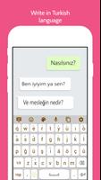 Turkish Language Keyboard Plakat