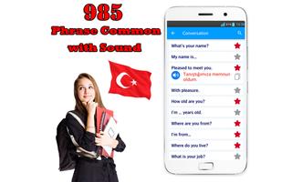 Learn Turkish Phrases Offline imagem de tela 1