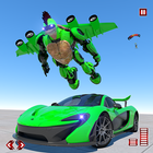 Turtle Super Robot Car Transform Shooting Game ícone