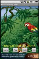 Animal Spelling Game Affiche