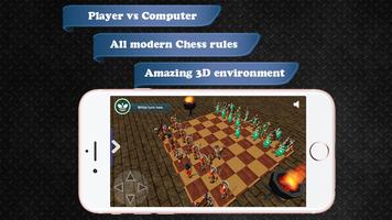 Chess Battle War 3D-poster