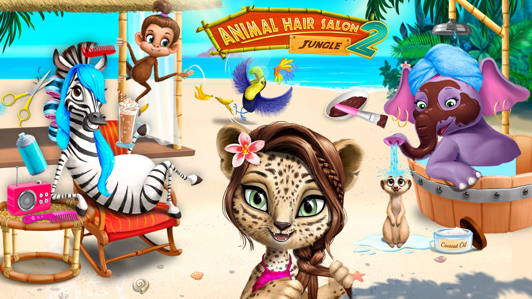 Jungle Animal Hair Salon 2 - Tropical Beauty Salon APK 8.0.20027