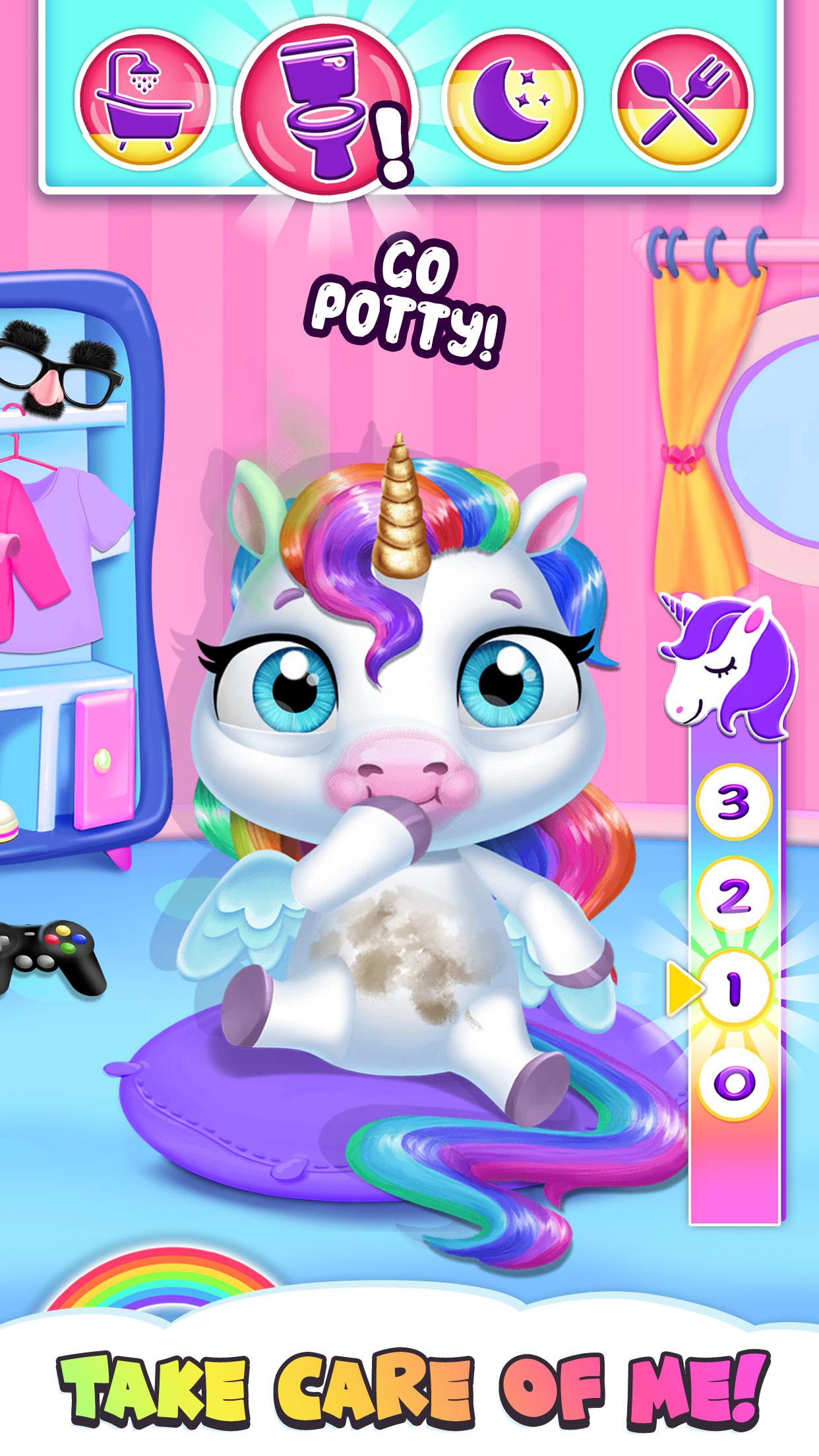 My Baby Unicorn Virtual Pony Pet Care & Dress Up APK 9.0