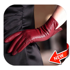 leather gloves Design ikon
