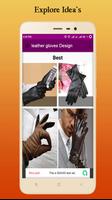 leather gloves Design poster