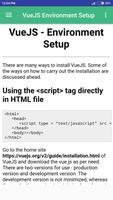 Vue.js Tutorial Offline captura de pantalla 1