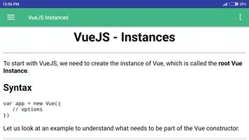 Vue.js Tutorial Offline تصوير الشاشة 5